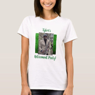 T-shirt Vert fait sur commande de célébration de partie de