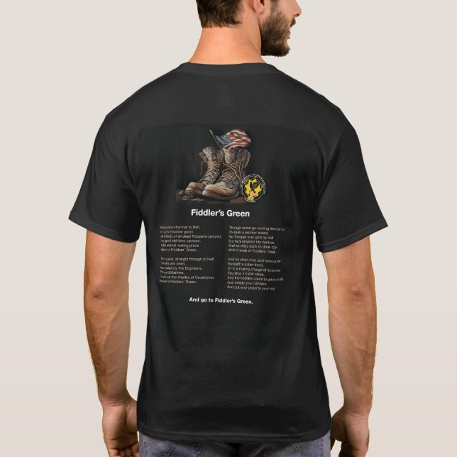 T-shirt vert Fiddlers (Dos)