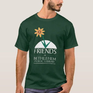 T-shirt vert foncé, logo Friends