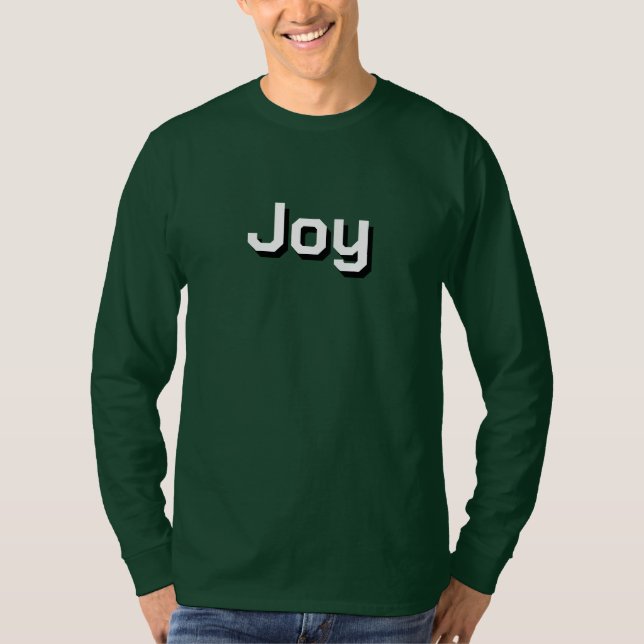 T-shirt vert foncé pour homme et femme (Devant)