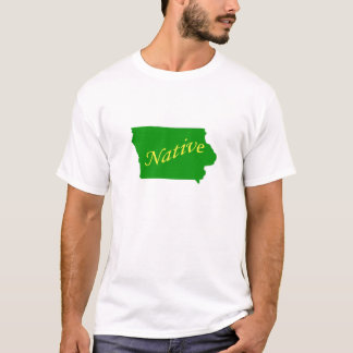 T-shirt Vert indigène de l'Iowa