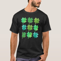 Vert irlandais Lucres Shamrocks quatre feuilles C