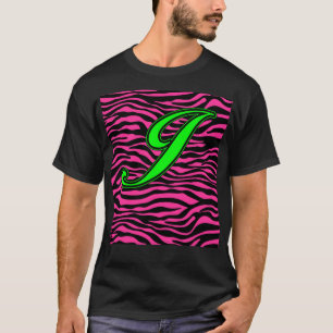 T-SHIRT VERT J DE ZÈBRE DE ROSES INDIEN