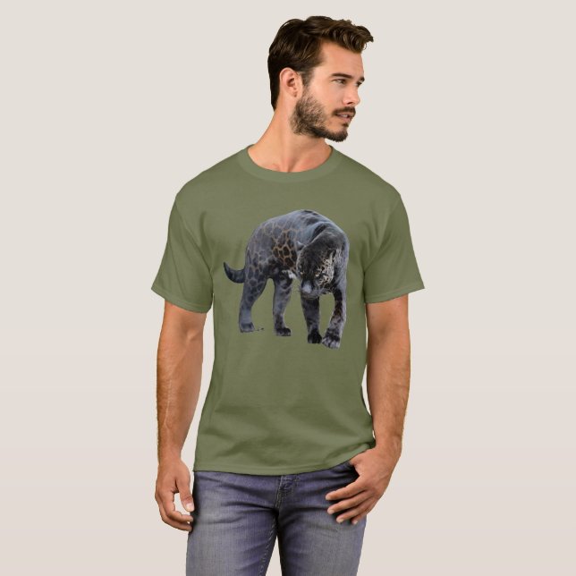 T-shirt vert Jaguar Diablo (Devant entier)