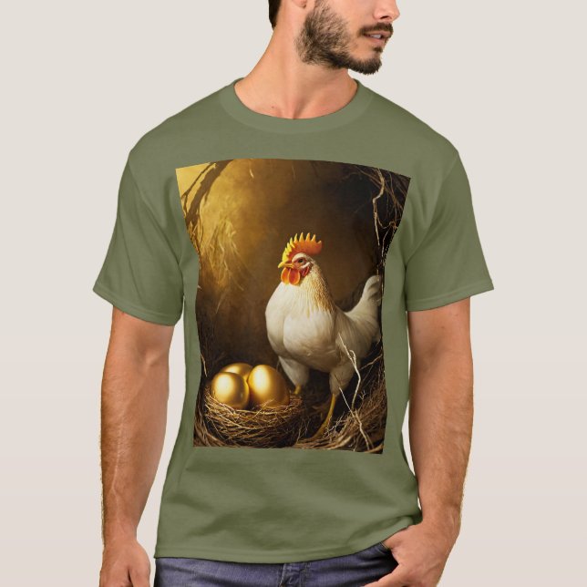 T-shirt vert olive design (Devant)