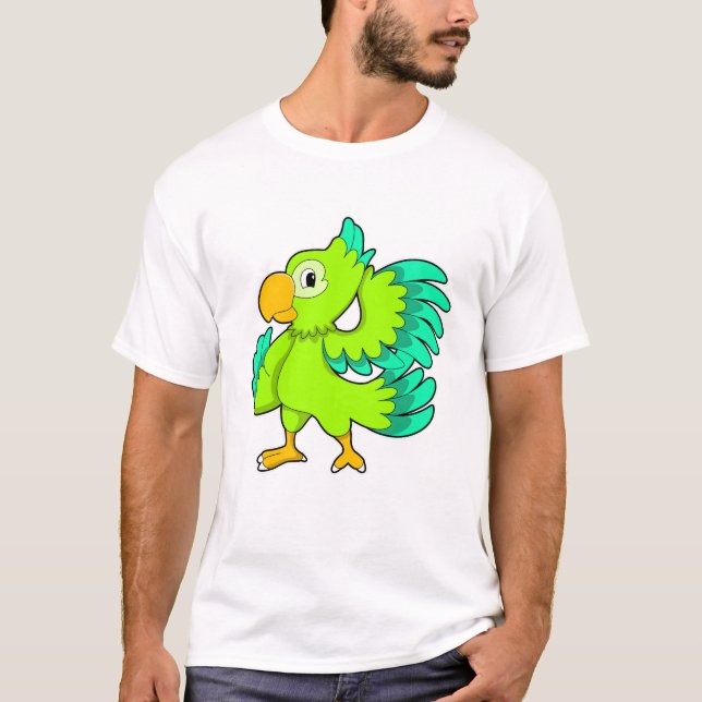 T-shirt Vert perroquet (Devant)
