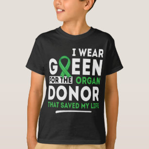 T-shirt Vert Pour Le Donneur D'Organe - Transplant Liver S