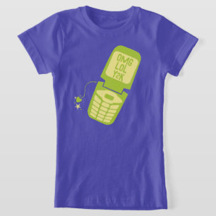T-shirt vert rétros
