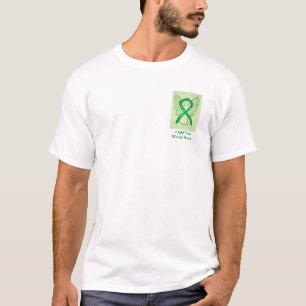 T-shirt Vert Ruban Angel Cause Sensibilisation Chemises Pe