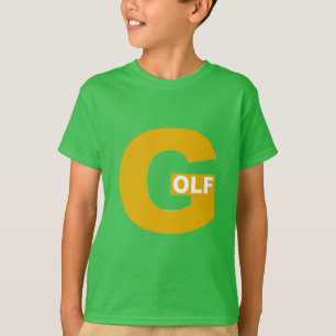  T-shirt vert trèfle  Enfants  DESIGN  GOLF 