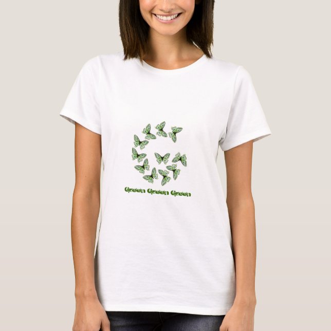 T-shirt Vert vert vert (Devant)