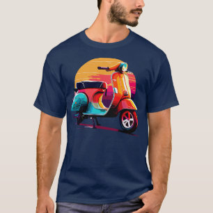 T-shirt Vespa scooter 2