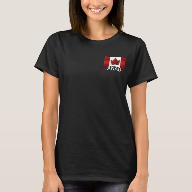 T-shirt Veste Canada féminin Veste personnalisée Canada (Devant)