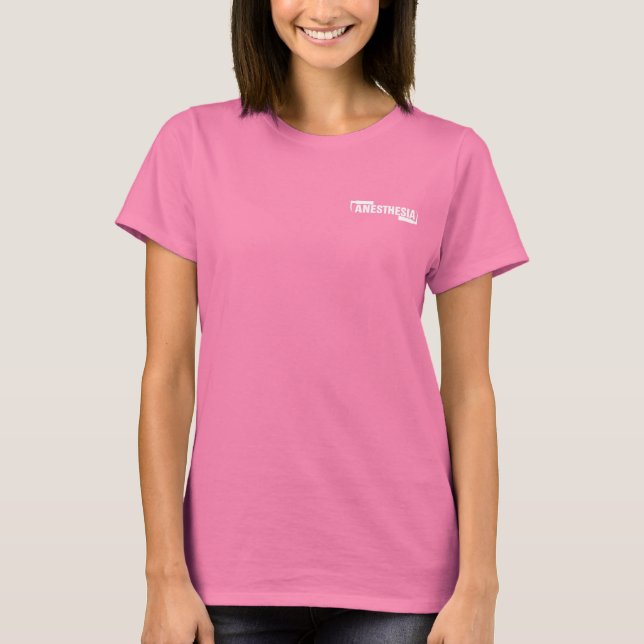 T-shirt Veste de logo pour anesthésie féminine (Devant)