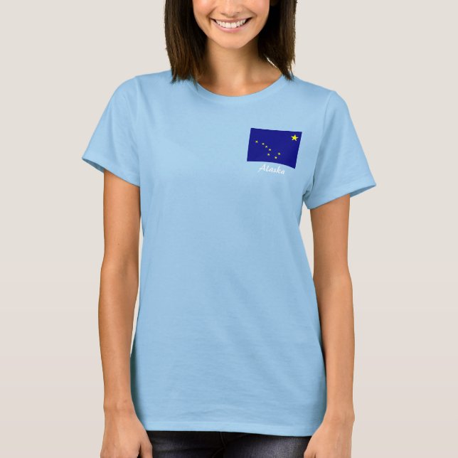 T-shirt Veste en polaire de l'État de l'Alaska (Devant)