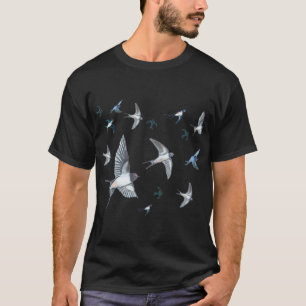 T-shirt  Vestige d'oiseaux avageurs volants 