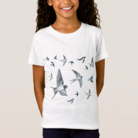 Vestige d'oiseaux avageurs volants