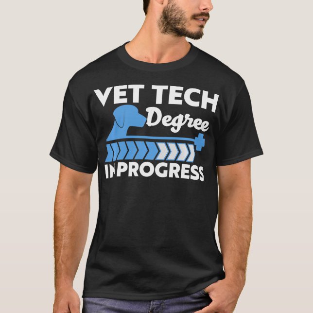 T-shirt Vet Tech Degré en cours Vétérinaire ou Kennel T (Devant)