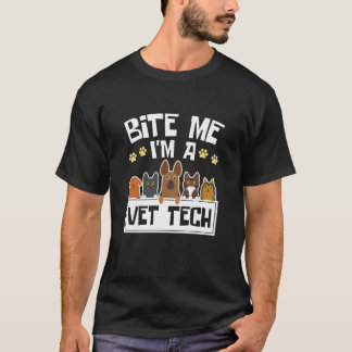 T-shirt Vet Tech Funny Veterinary Technician Animal Hospit
