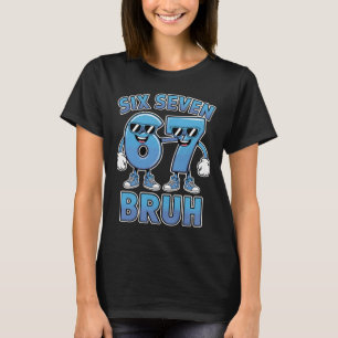 T-shirt Vêtement amusant avec le script rétro slang "Bruh 