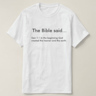 T-shirt Vêtement avec des versets de la bible