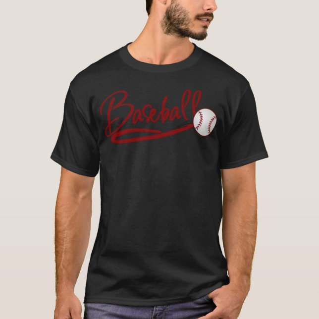 T-shirt vêtement de baseball de baseball père de baseball  (Devant)