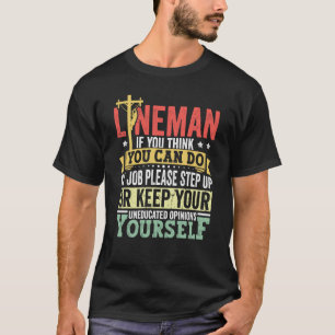 T-shirt Vêtement de Monteur Électricien Poteau Électrique