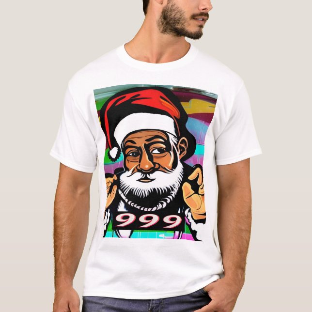 T-shirt vêtement de rue du Père Noël (Devant)