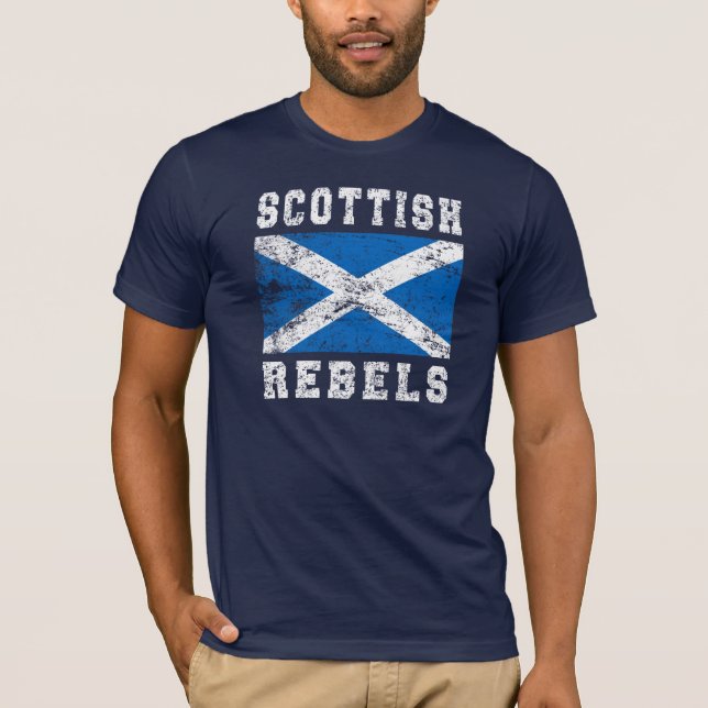 T-shirt vêtement écossais Rebels (Devant)