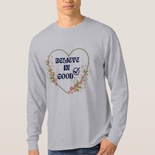 T-shirt Vêtement floral cœur unisexe d'été Citation B I G