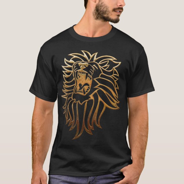 T-shirt Vêtement graphique Lion-Roulé (Devant)