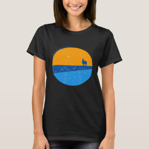 T-shirt Vêtement lama Paysage des Andes Art original
