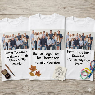 T-shirt Vêtement personnalisé avec photo de groupe pour év