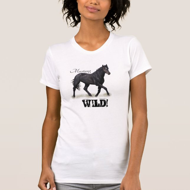 T-shirt Vêtements à étalon de Mustang ! (Devant)