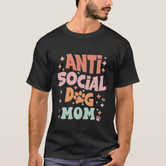 T-shirt Vêtements chien maman social chien mère chien prop
