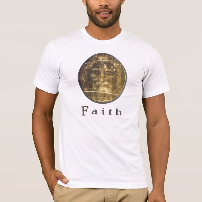 T-shirt Vêtements chrétiens Suaire de Turin (Devant)