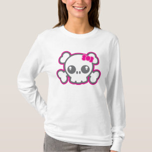 T-shirt Vêtements crâne rose Kawaii