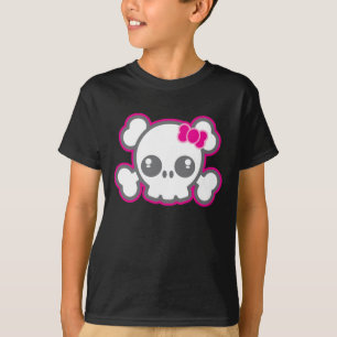 T-shirt Vêtements crâne rose Kawaii