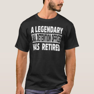 T-shirt Vêtements d'agent de détention de prison à la retr