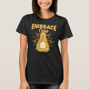 T-shirt Vêtements d'animal de yoga de méditation de paress