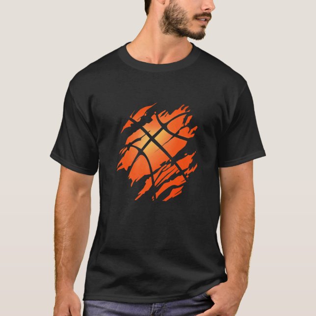 T-shirt Vêtements de basket-ball Basketball (Devant)