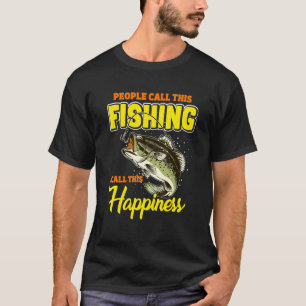 T-shirt Vêtements de bonheur de pêche de pêcheur
