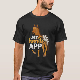 T-shirt Vêtements de cheval Appaloosa pour une selle de ch