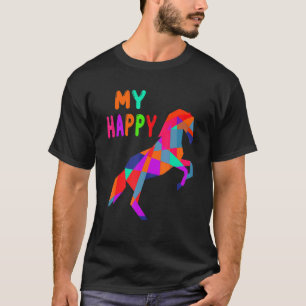 T-shirt Vêtements de cheval avec T disent non disent oui a