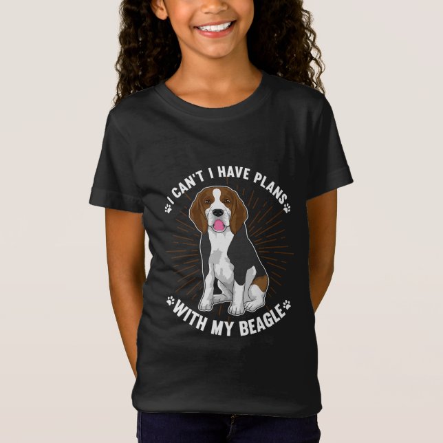 T-Shirt Vêtements de chien beagle / Amoureux de les chiens (Devant)