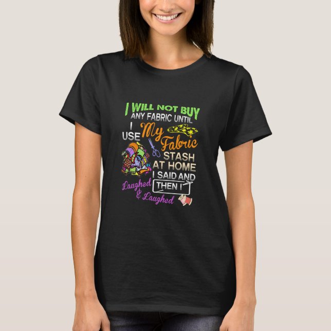 T-shirt Vêtements de couchage amusant Coudre cadeaux amour (Devant)