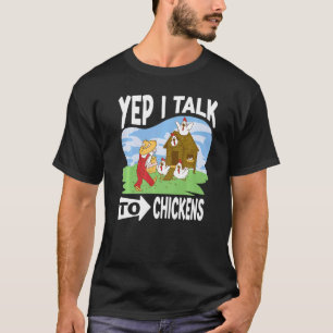 T-shirt Vêtements de fermier de poulets pour pain de nourr