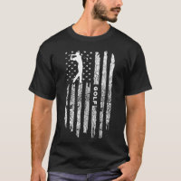 Vêtements de golf Drapeau Américain - Golfeur Golf