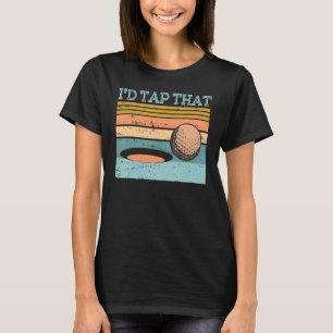T-shirt Vêtements de golf J'aimerais Toucher ce Golfing Ba