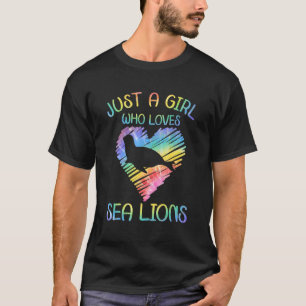T-shirt Vêtements de lion de mer mignonne pour les femmes 